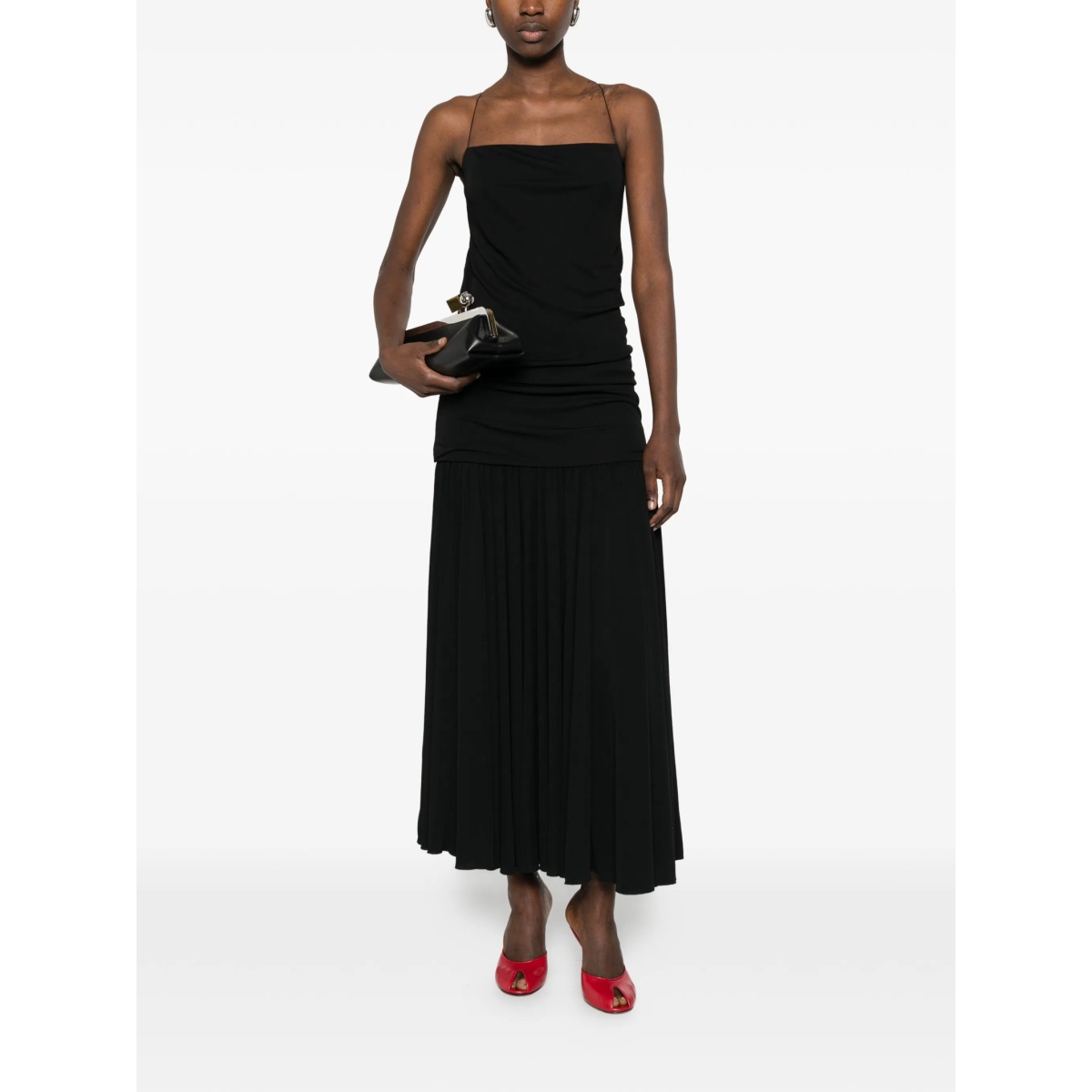pleated midi dress - Img 2