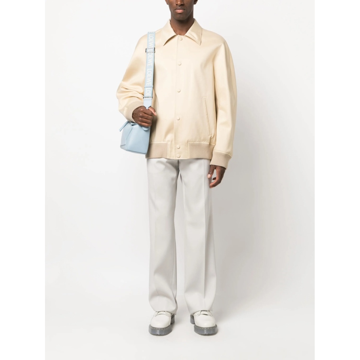 pointed-collar bomber jacket - Img 2