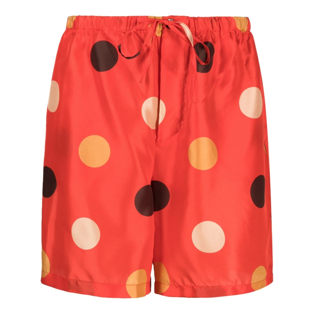 polka-dot drawstring shorts