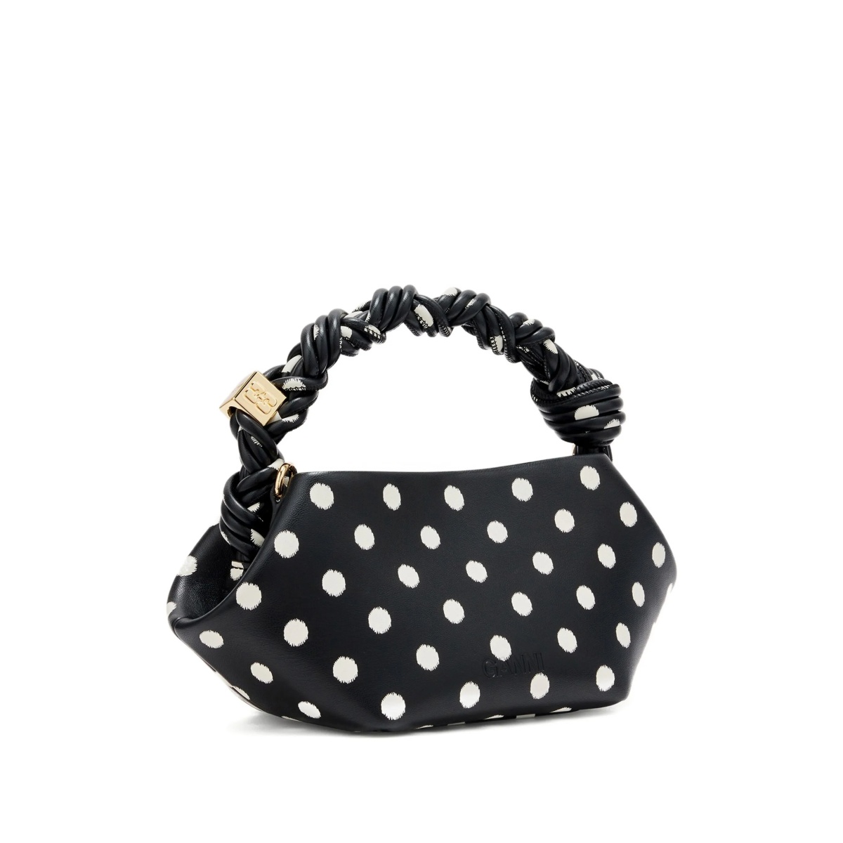polka-dot twisted-handle tote bag - Img 4