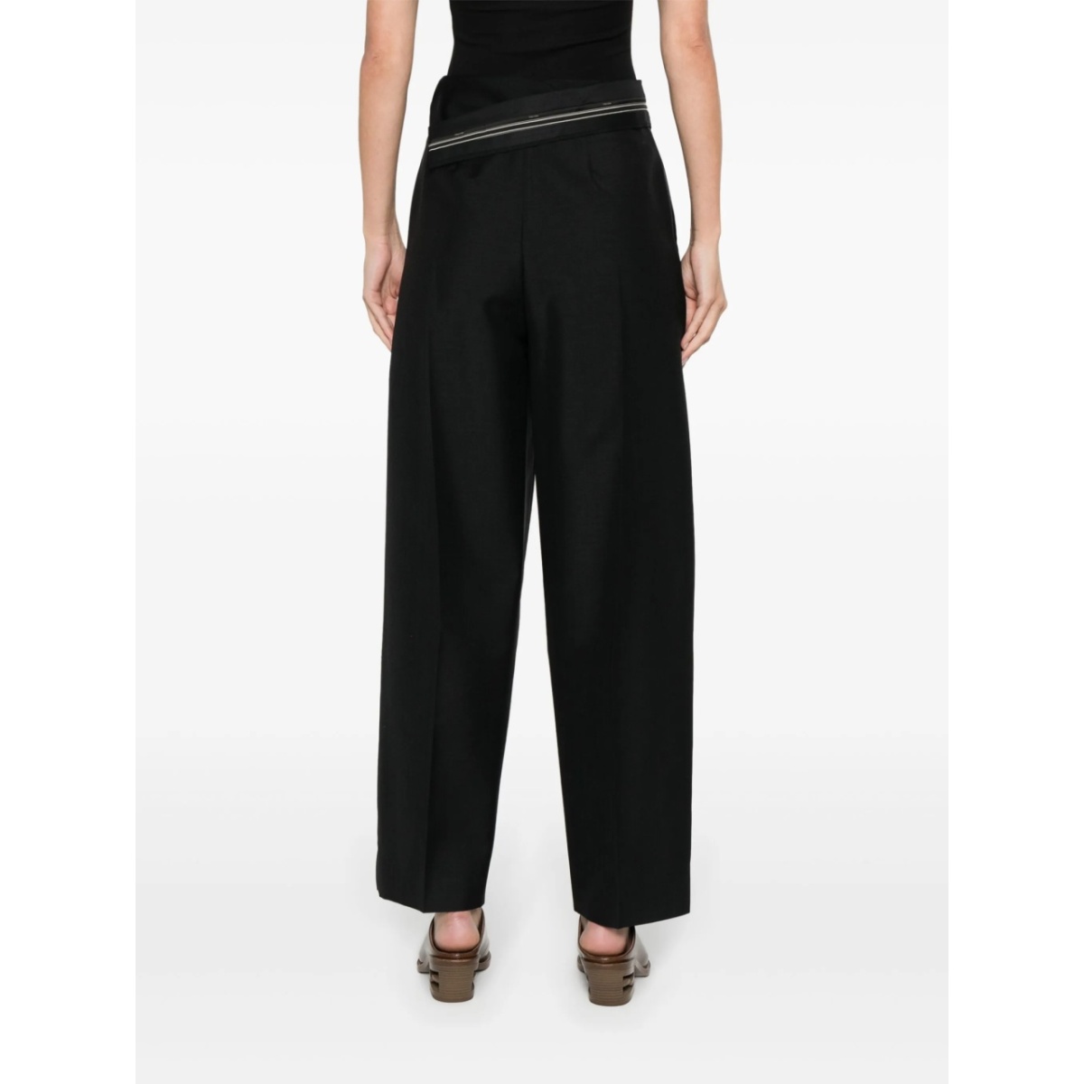 pressed-crease tapered trousers - Img 4