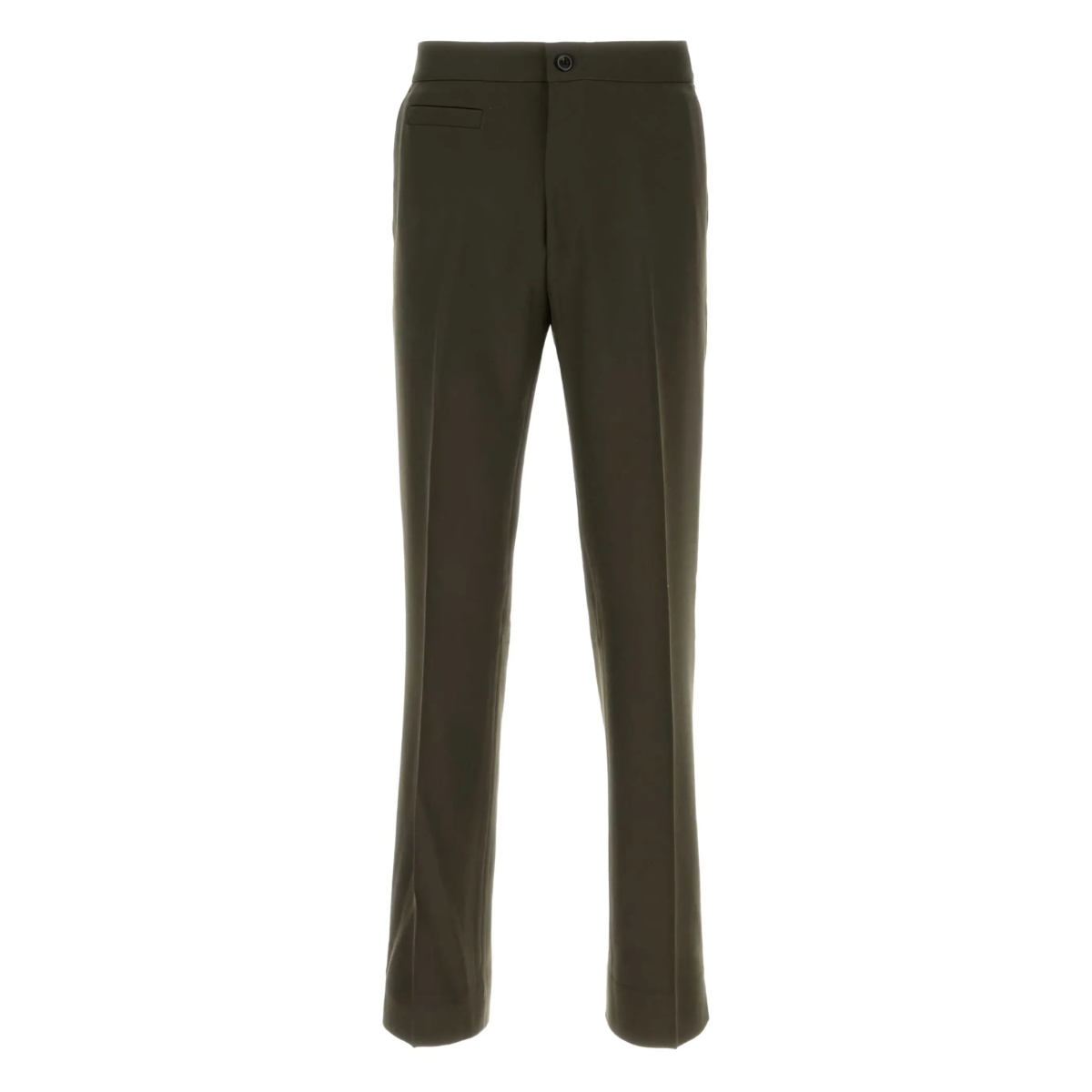 pressed-crease trousers