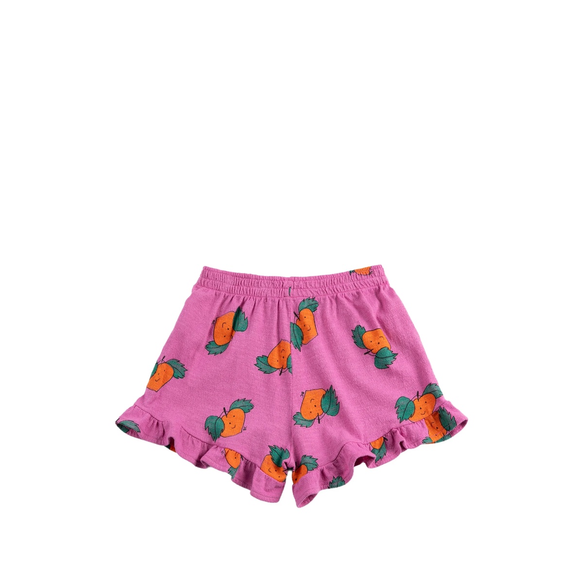 print-detail ruffled shorts - Img 2