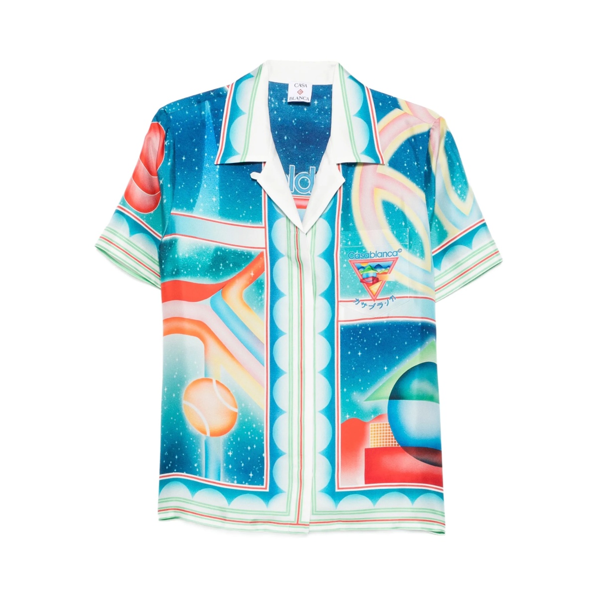 printed silk shirt