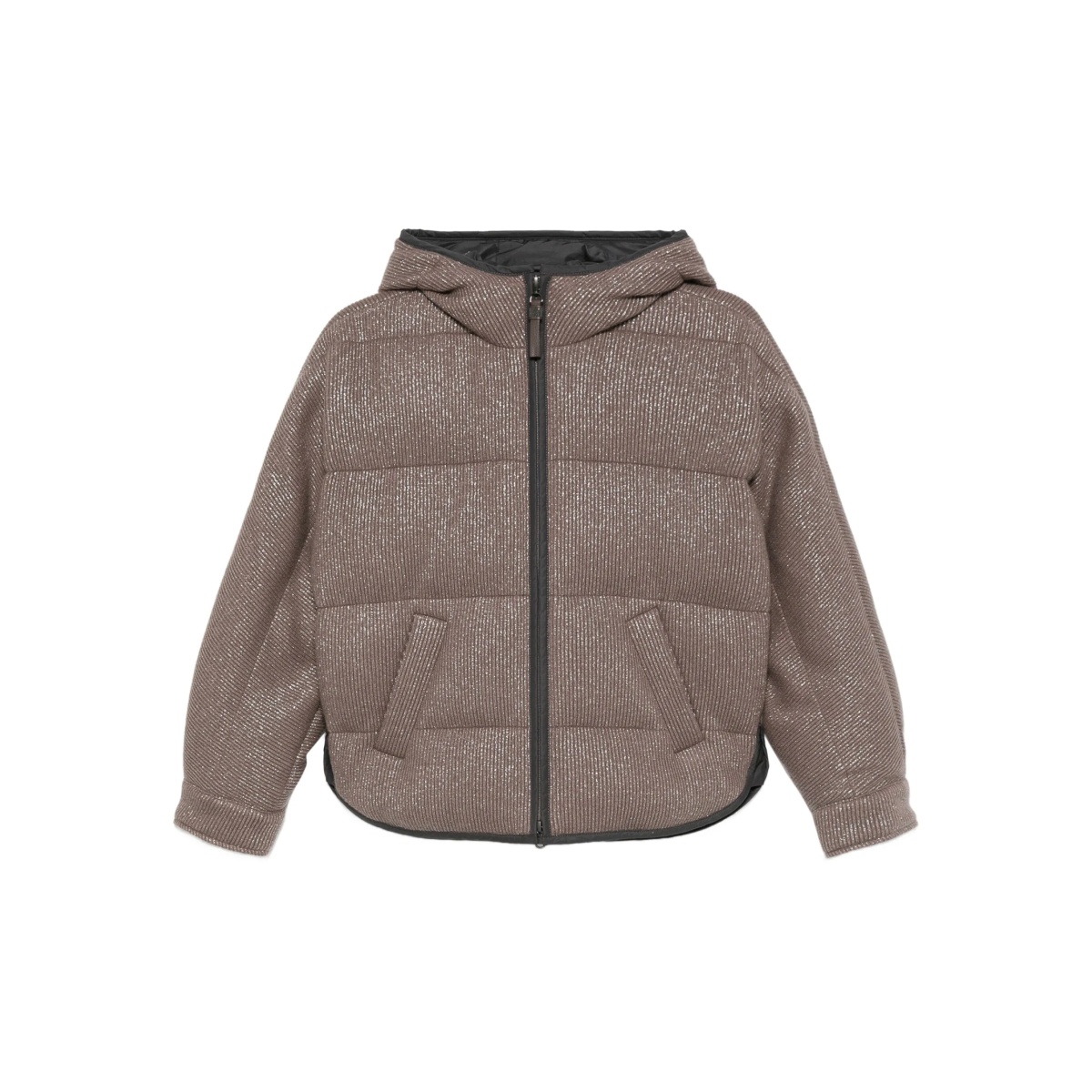 quilted lurex jacket