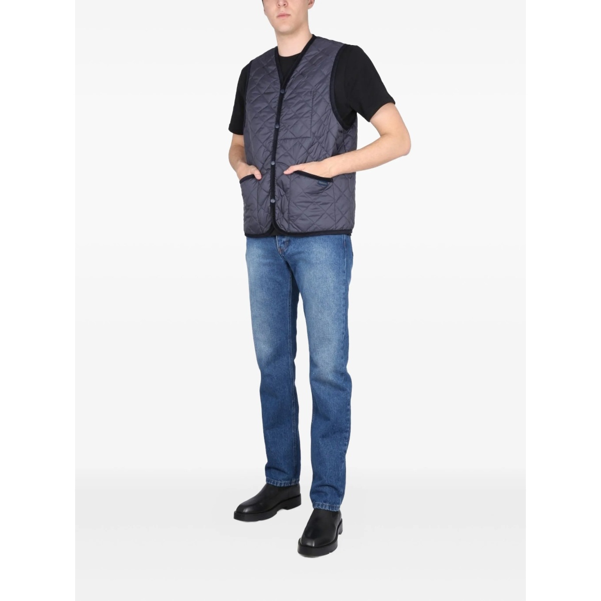 quilted-pattern waistcoat - Img 2