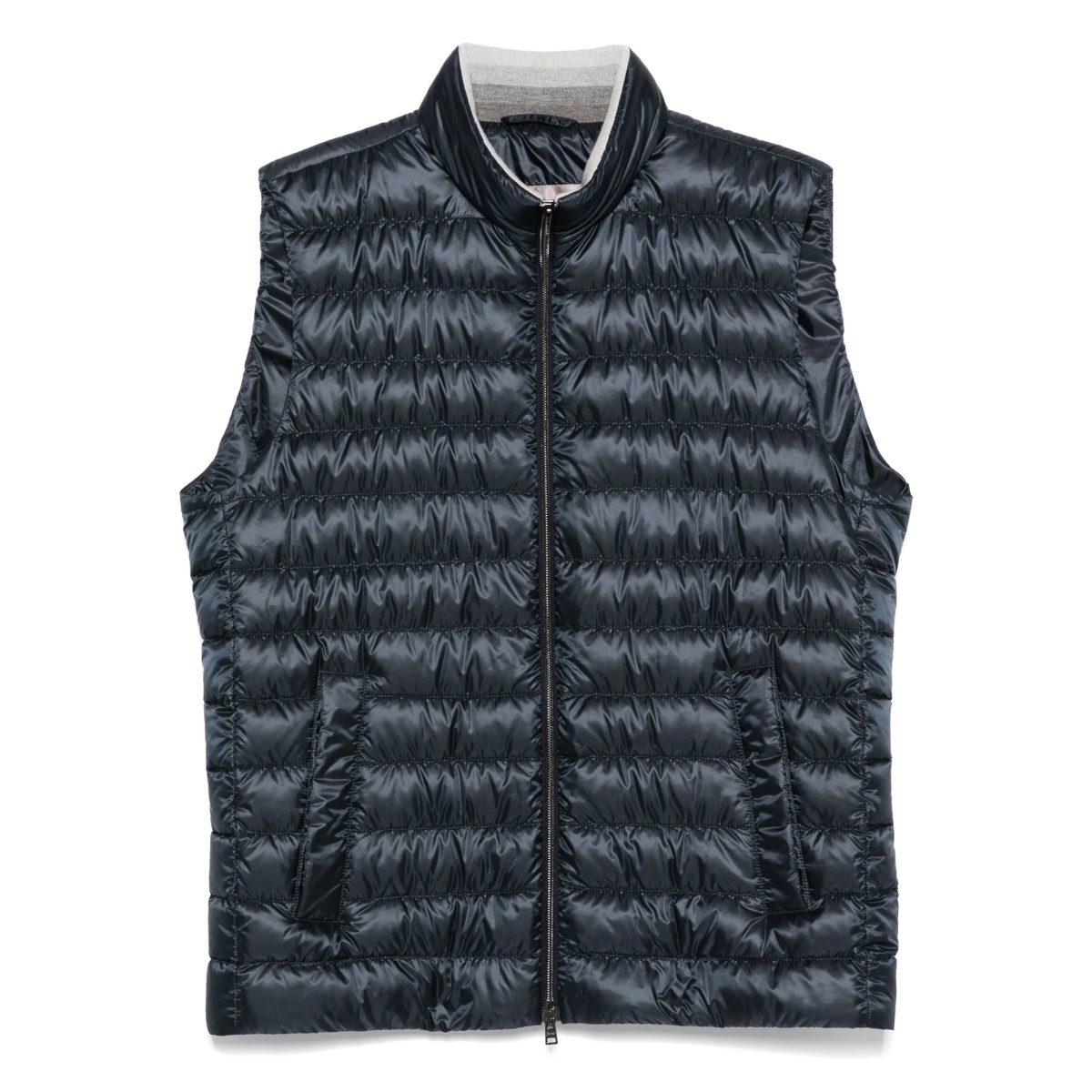 quilted zip-front gilet