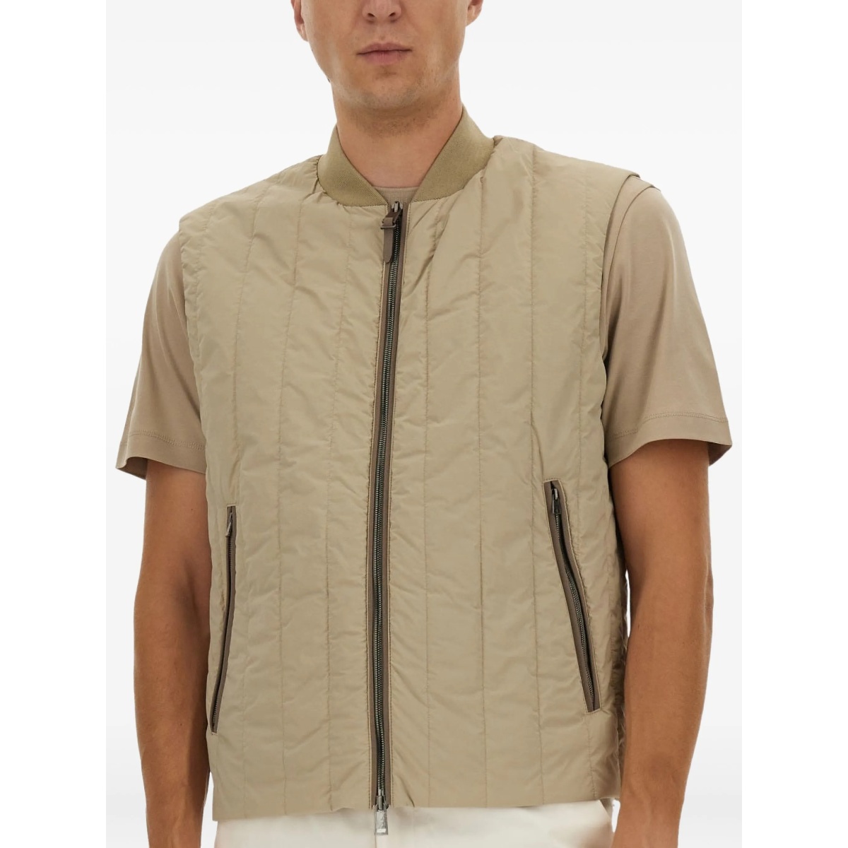 quilted zip gilet - Img 4