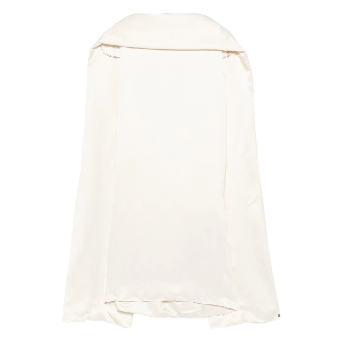 raw-edge silk dress