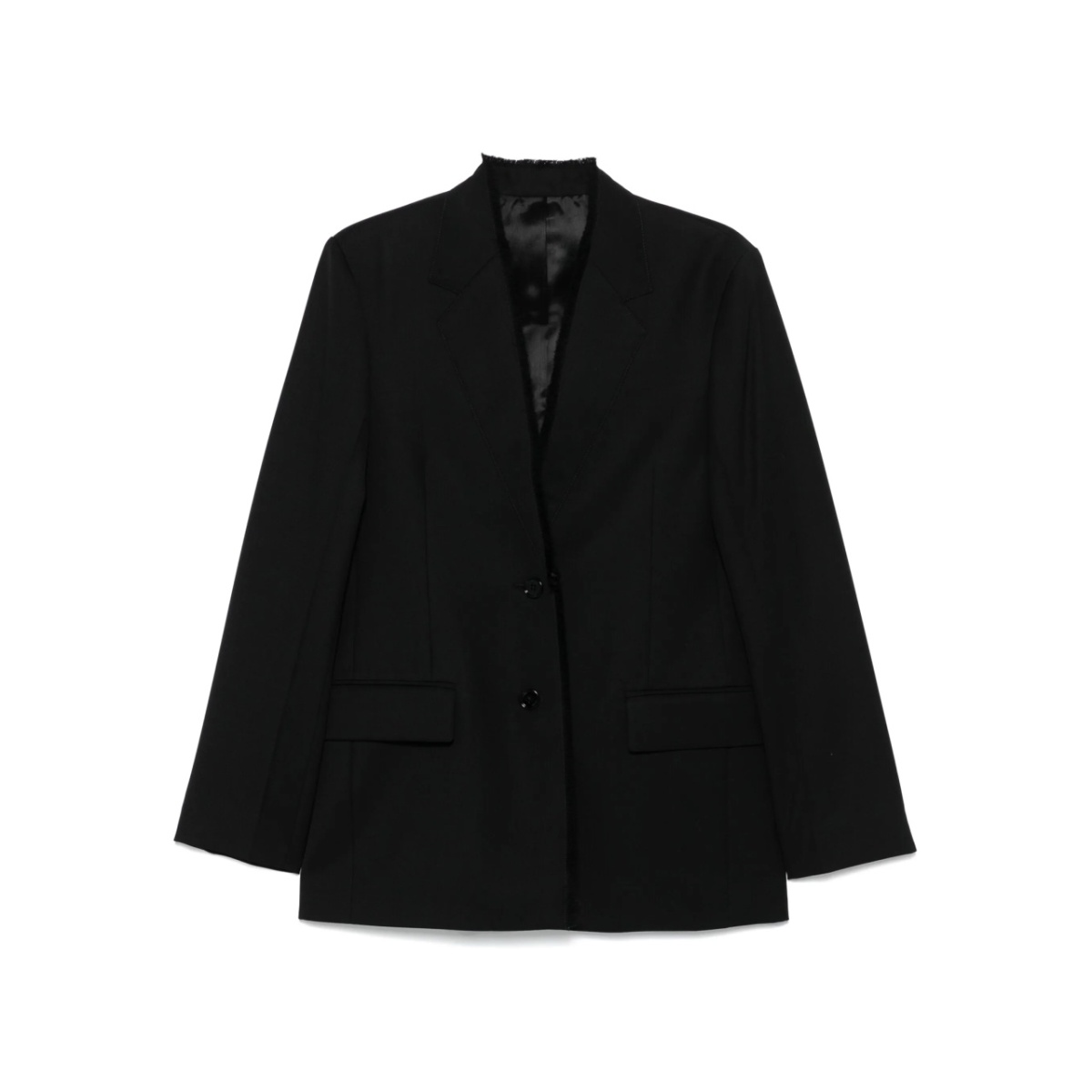 raw-lapel blazer