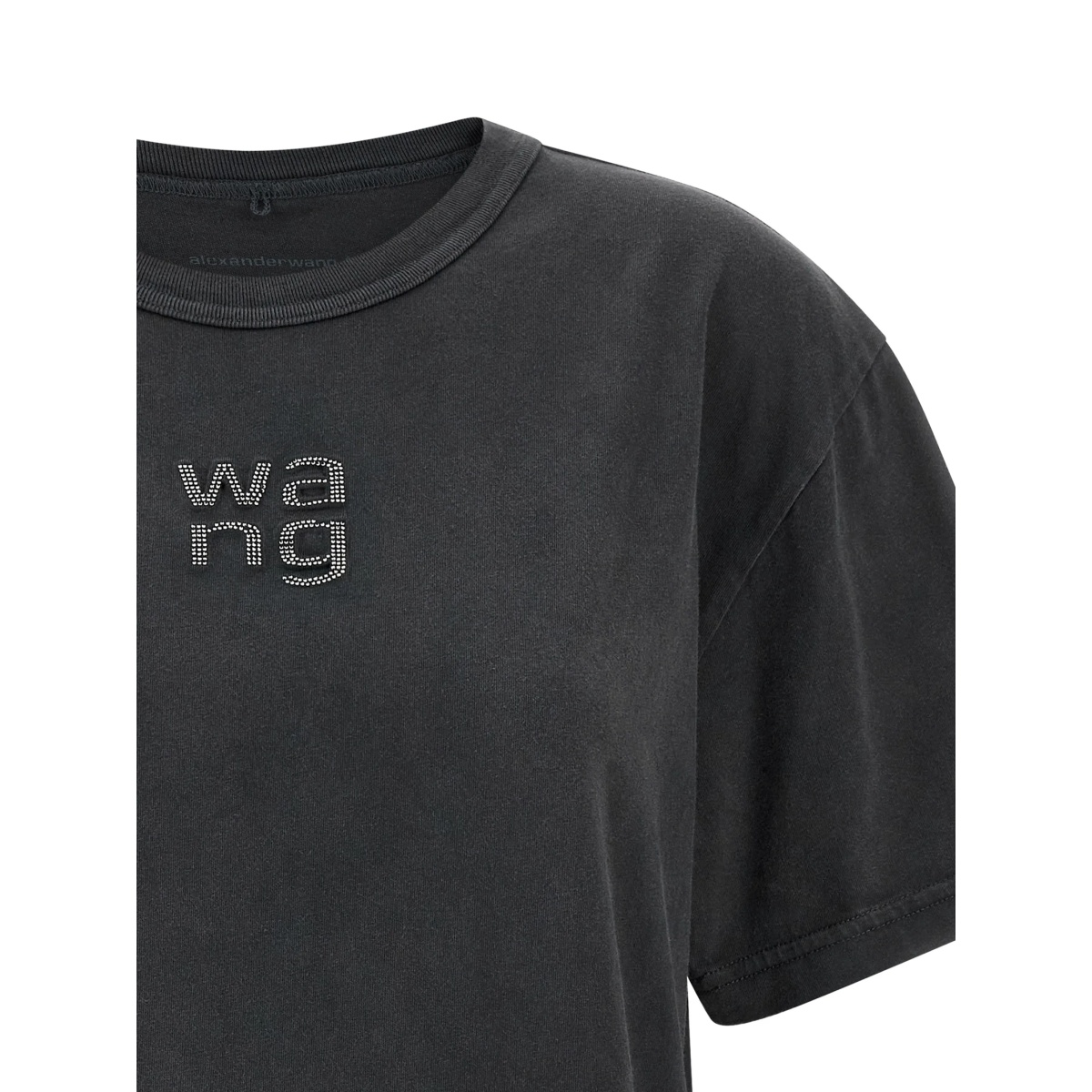 rhinestone logo T-shirt - Img 3