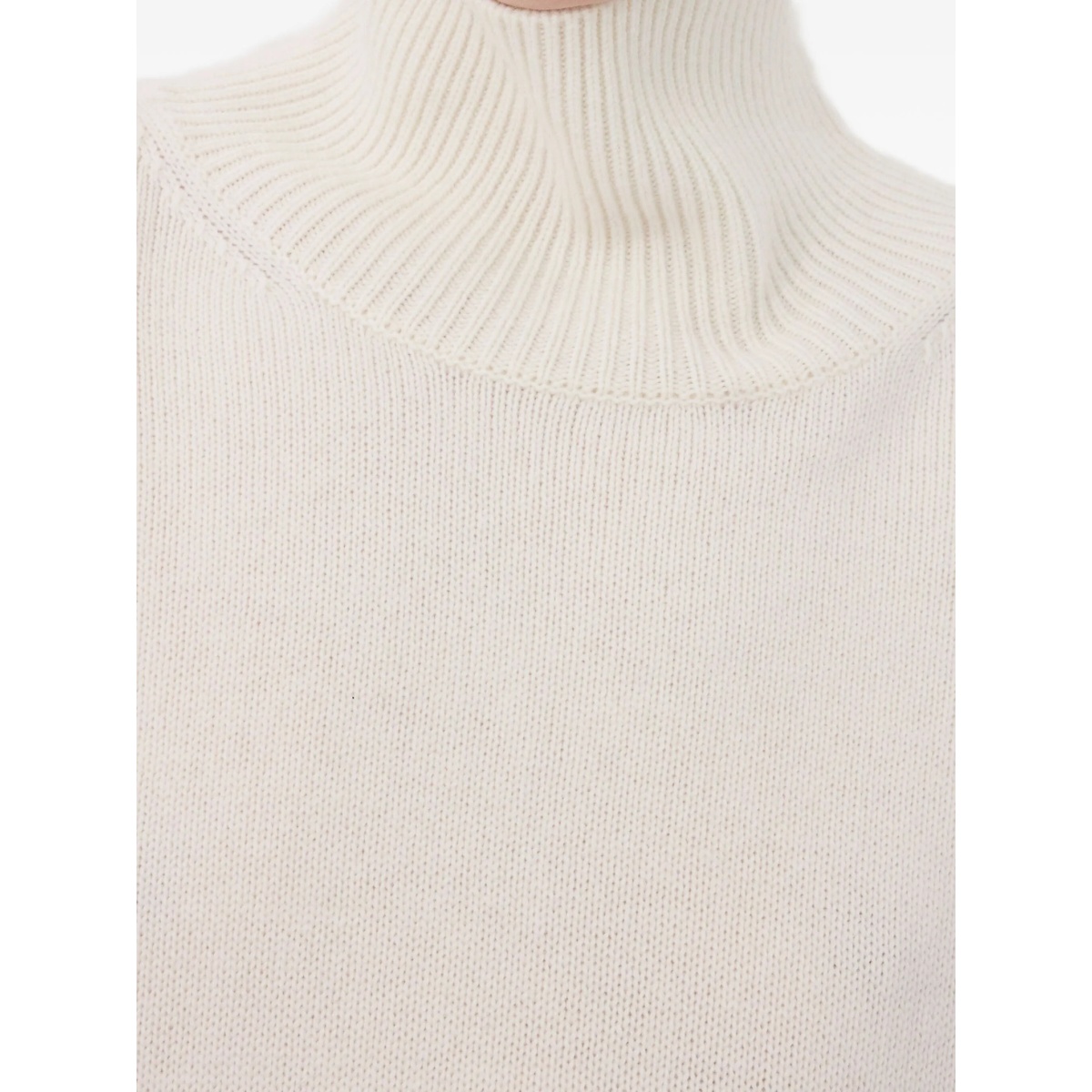 ribbed-collar cashmere sweater - Img 4