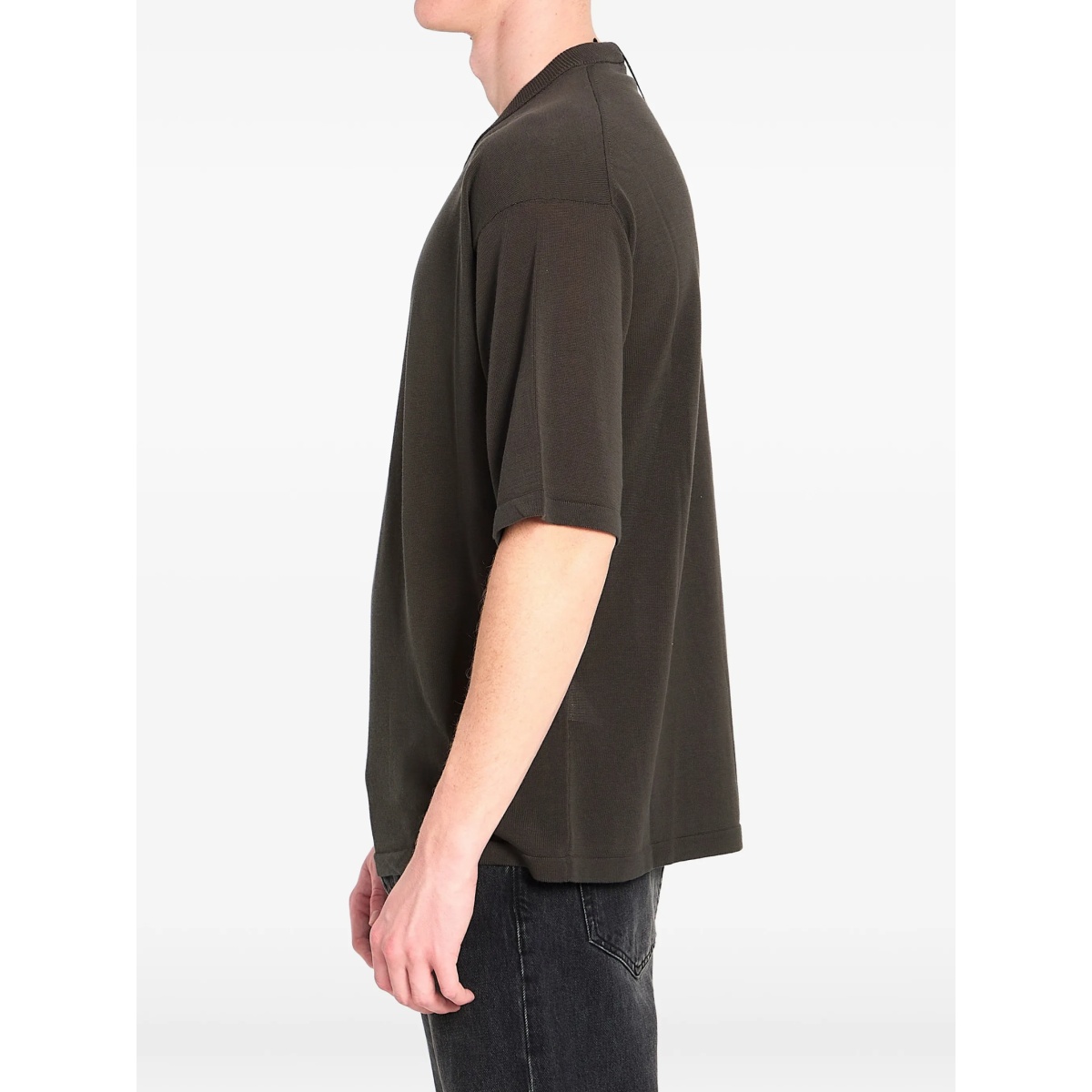 ribbed crew neck T-shirt - Img 3