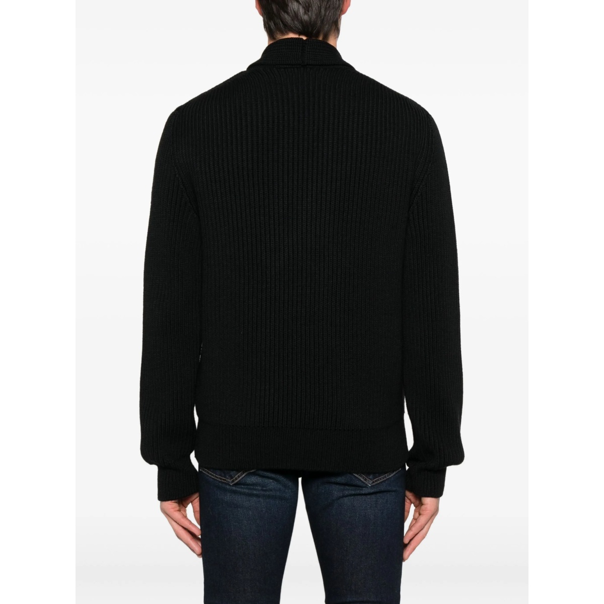 ribbed-knit double-breasted cardigan - Img 4