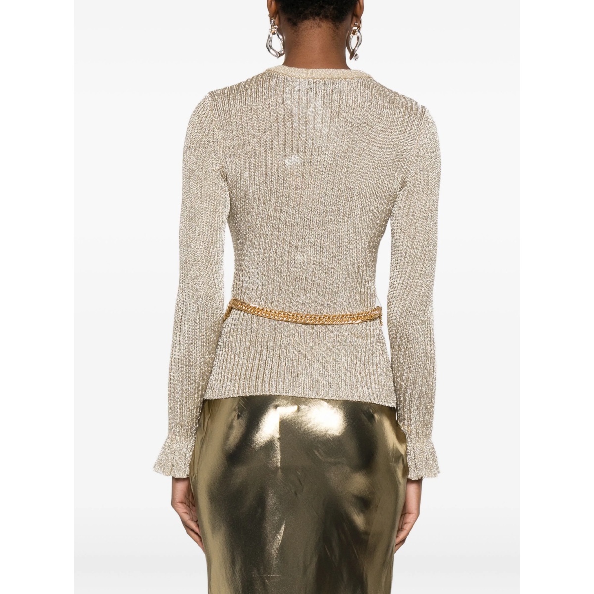 ribbed-knit lurex jumper - Img 4