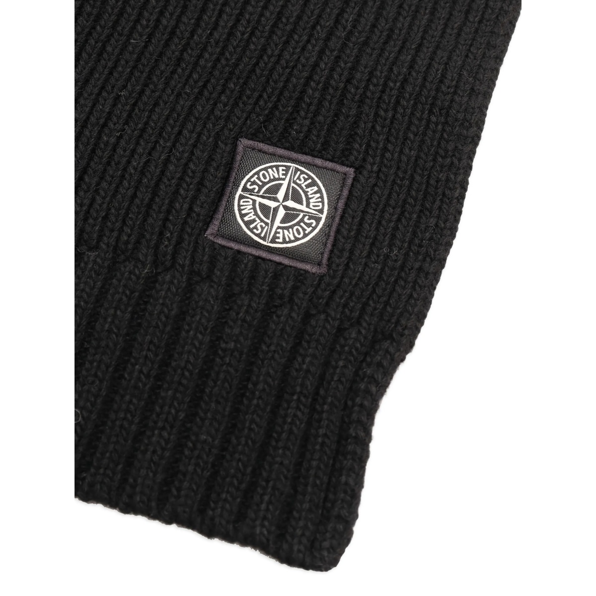 ribbed logo-patch scarf - Img 3
