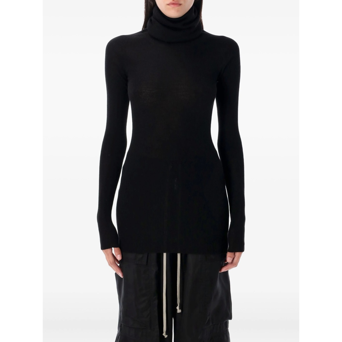 ribbed turtleneck top