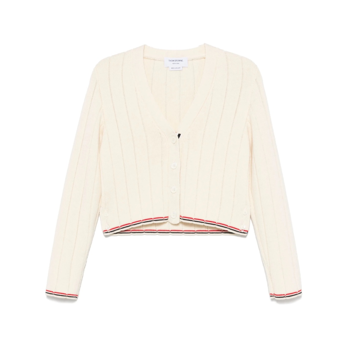 ribbed wool cardigan