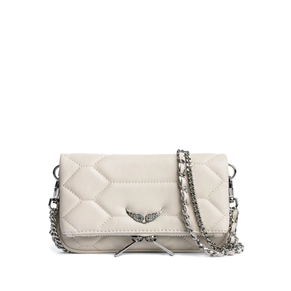 Rock Nano quilted clutch bag