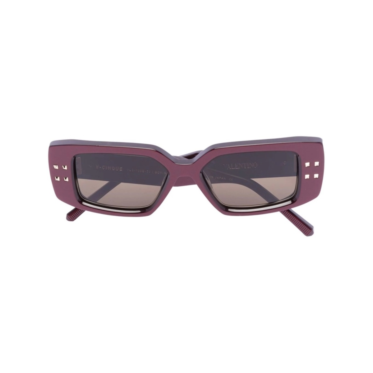Rockstud rectangle frame sunglasses