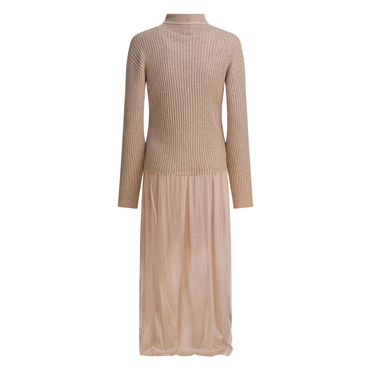 roll-neck ribbed dress - Img 2