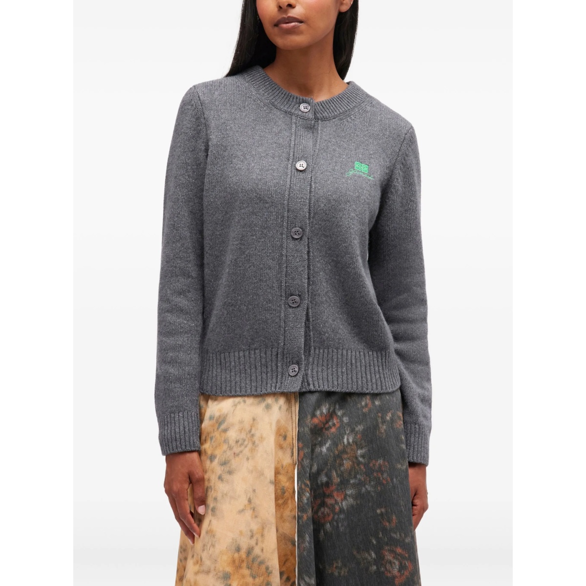 round-neck cardigan - Img 3