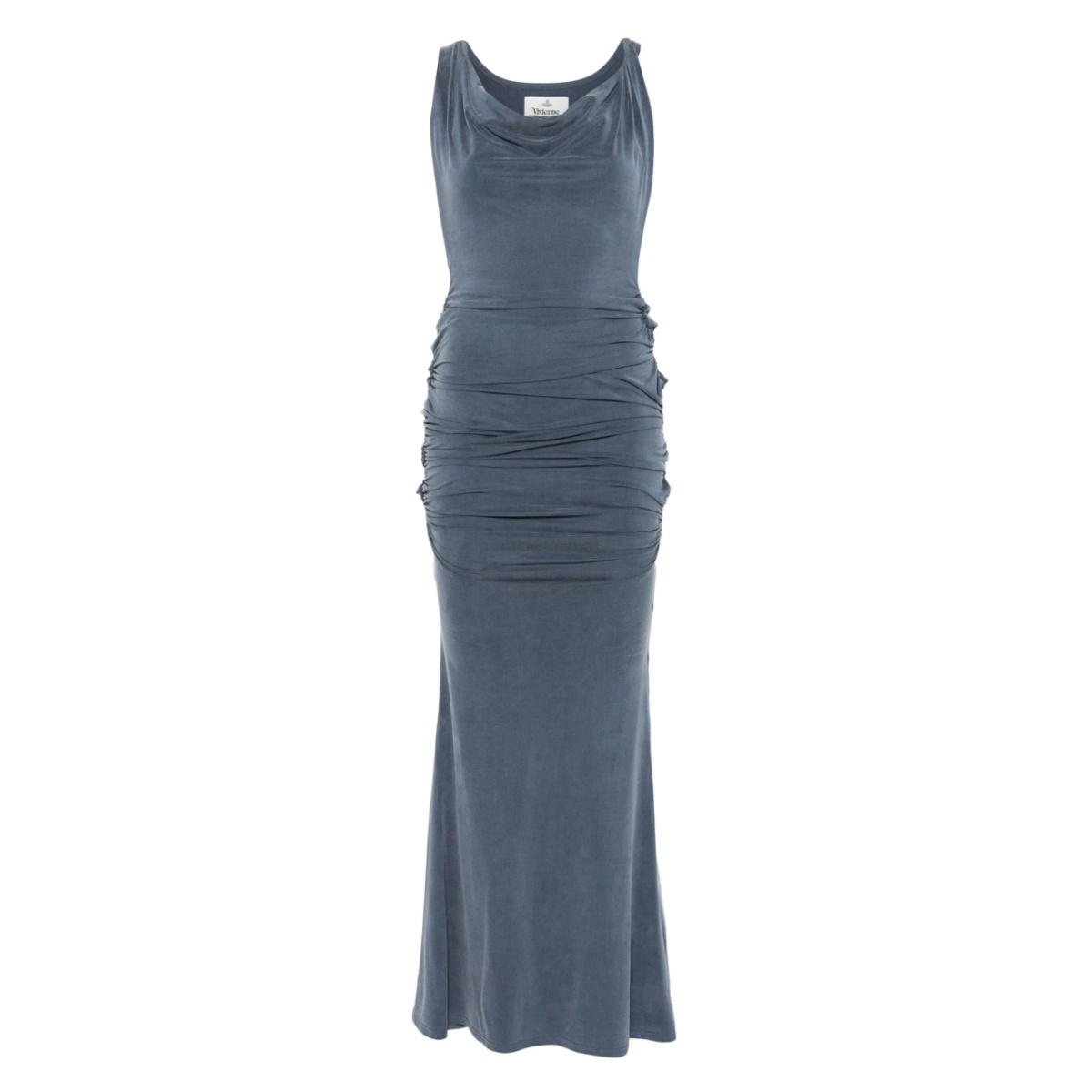 ruched maxi dress