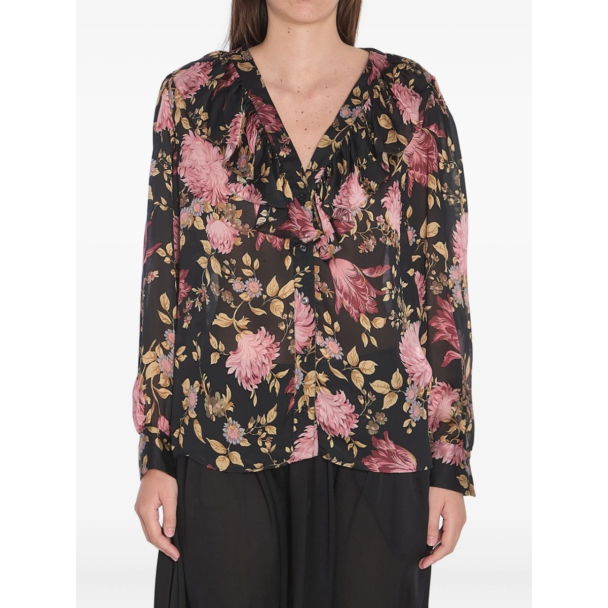 ruffled blouse