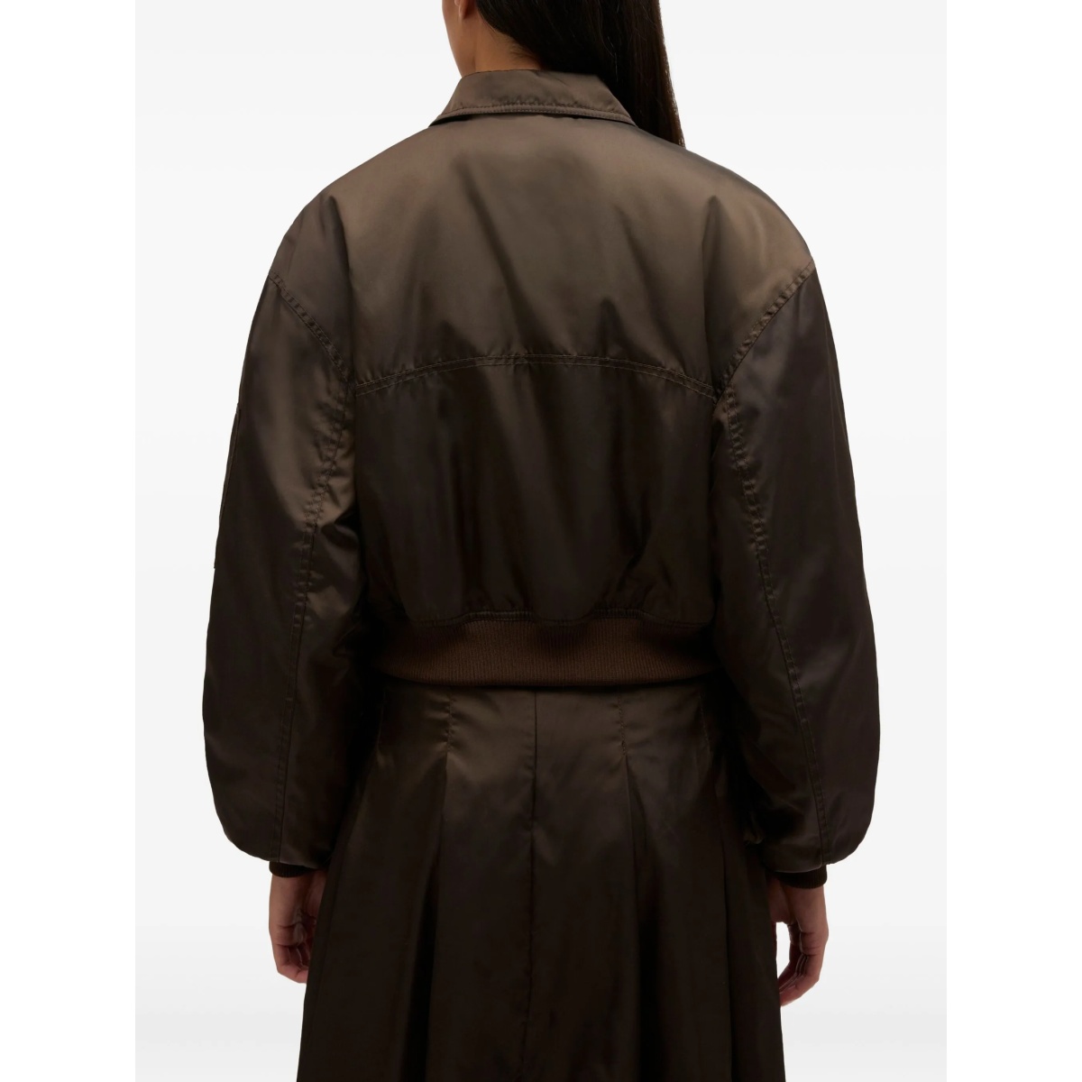 ruffled-detail bomber jacket - Img 4