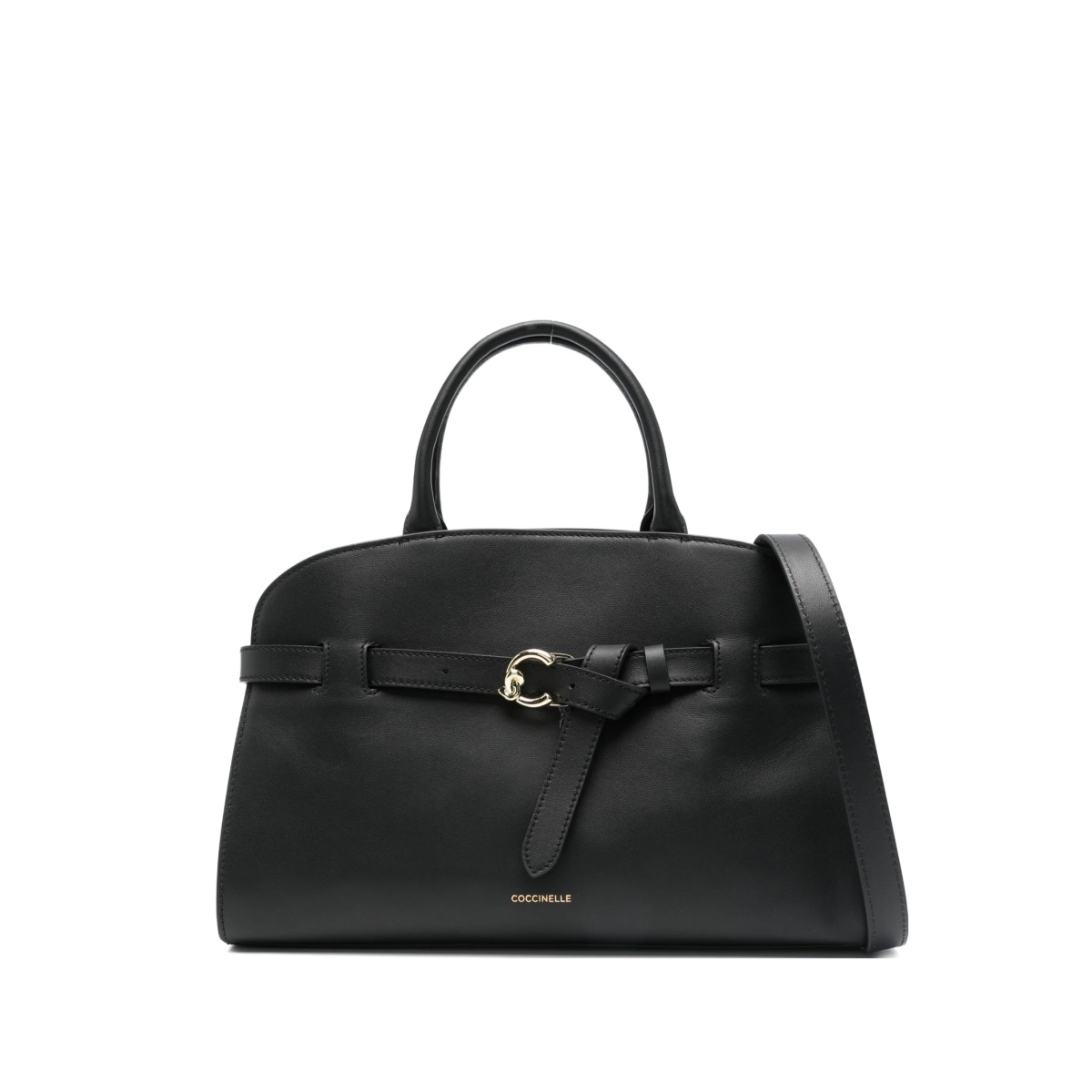 Sabine belt-buckle leather tote bag