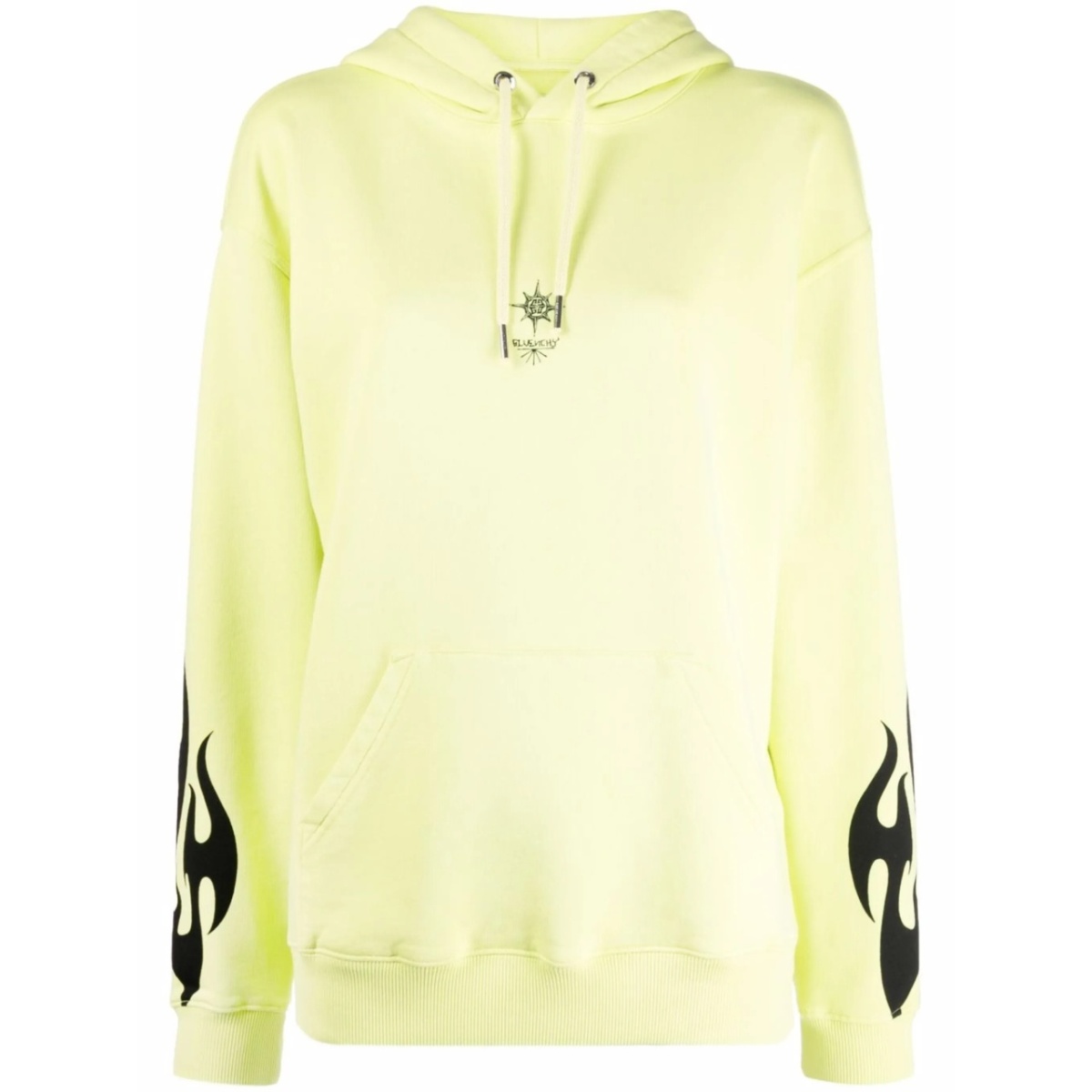 Sacred Heart print drawstring hoodie