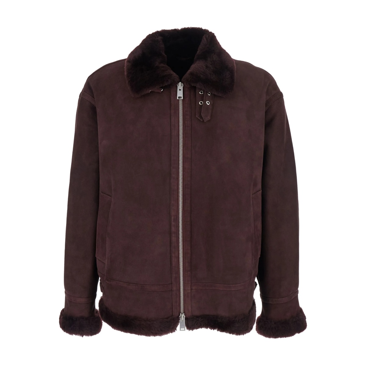 Sano suede shearling-lined jacket