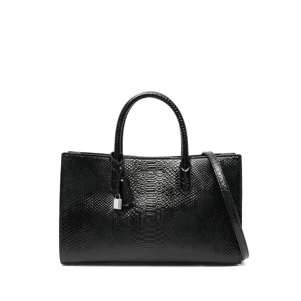 Scarlett snakeskin-effect tote bag