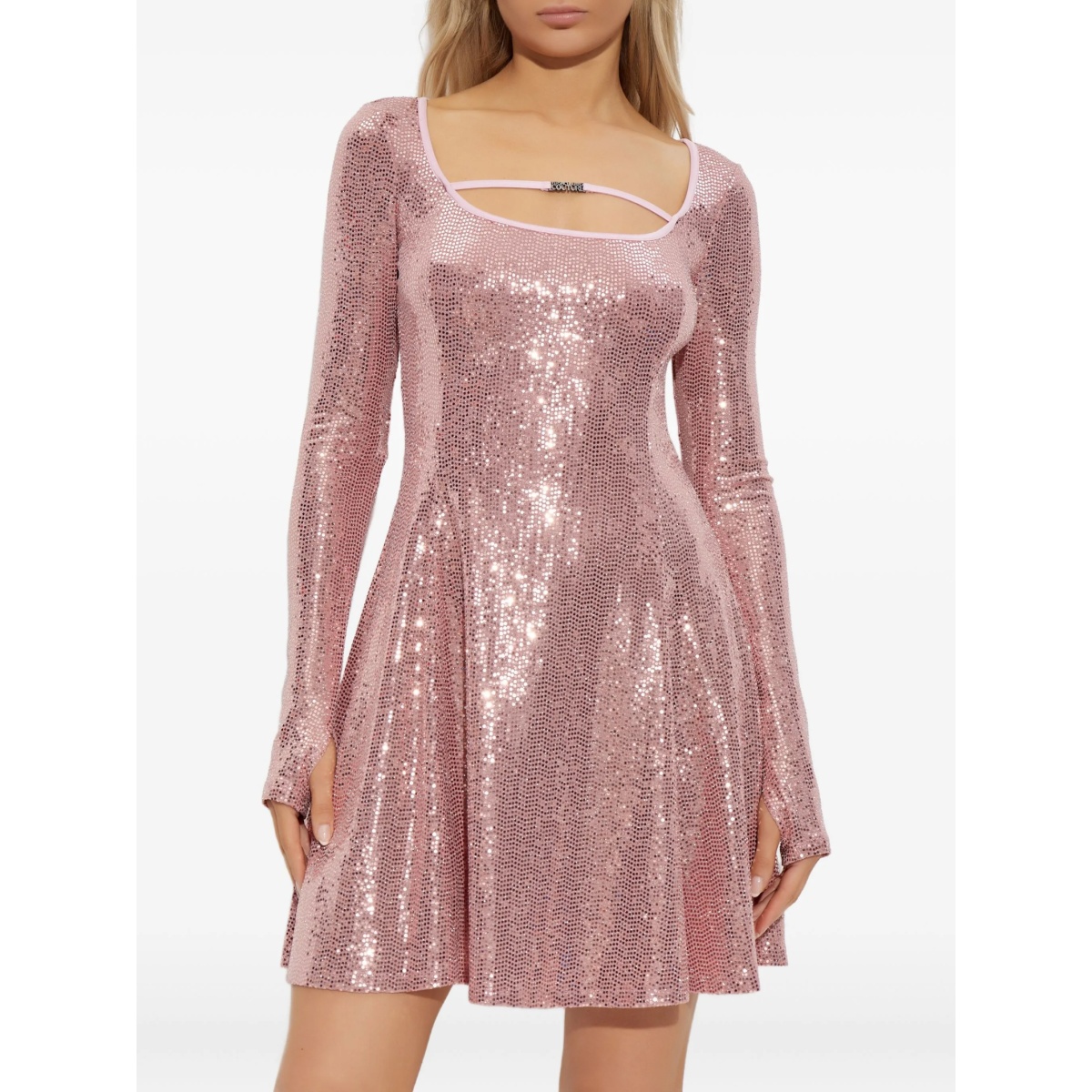 sequin-embellished mini dress - Img 3