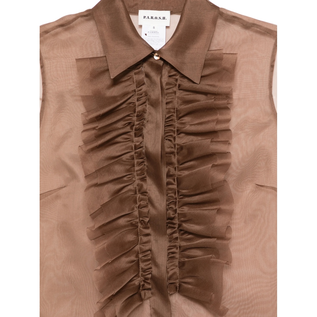 Shake ruffled collared blouse - Img 3