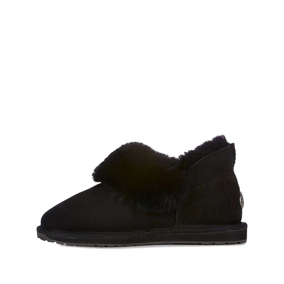 sheepskin fur-trimmed slippers