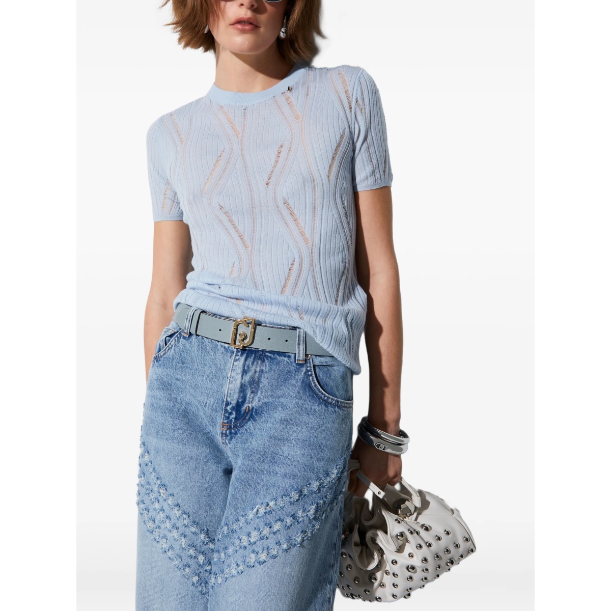 short-sleeve round-neck top - Img 3