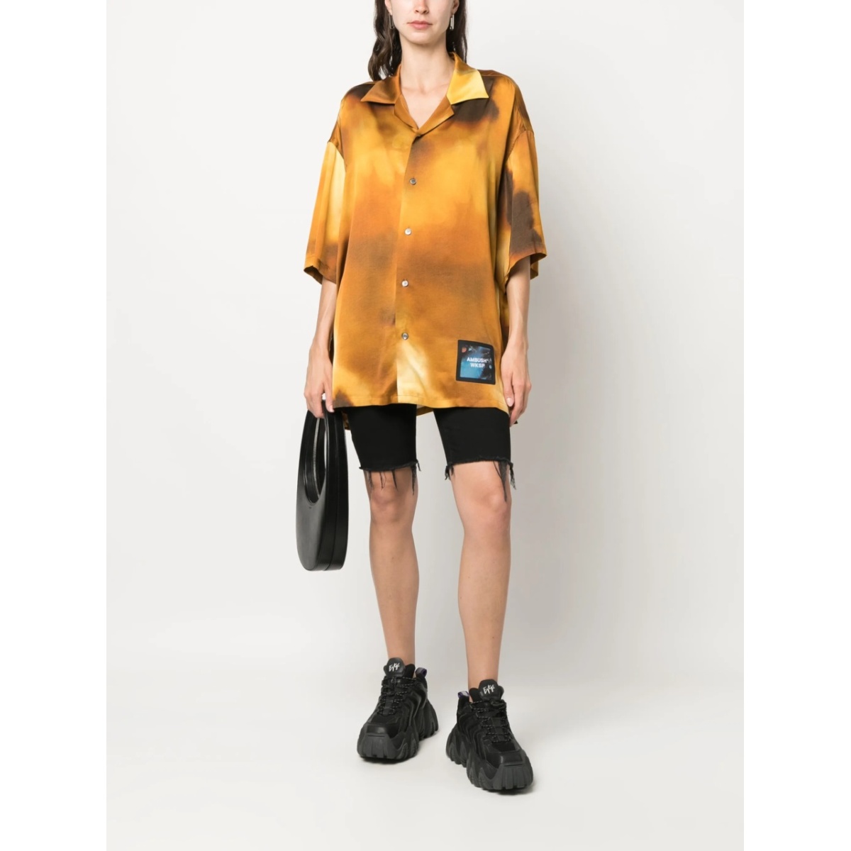 short-sleeved bowling shirt - Img 3