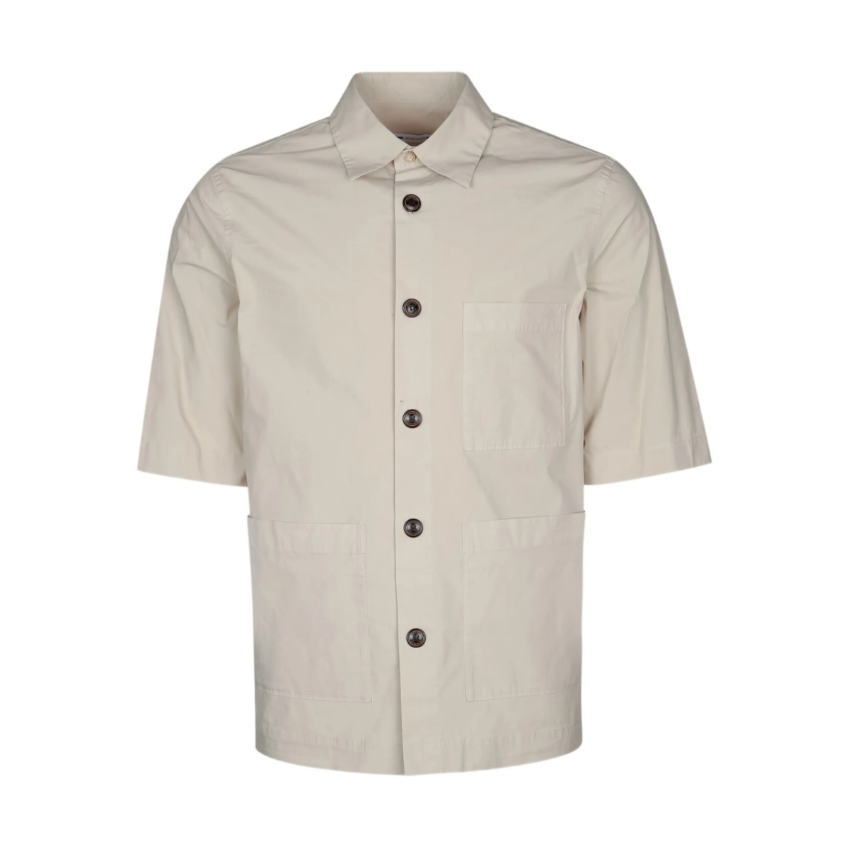 short-sleeved button-up shirt