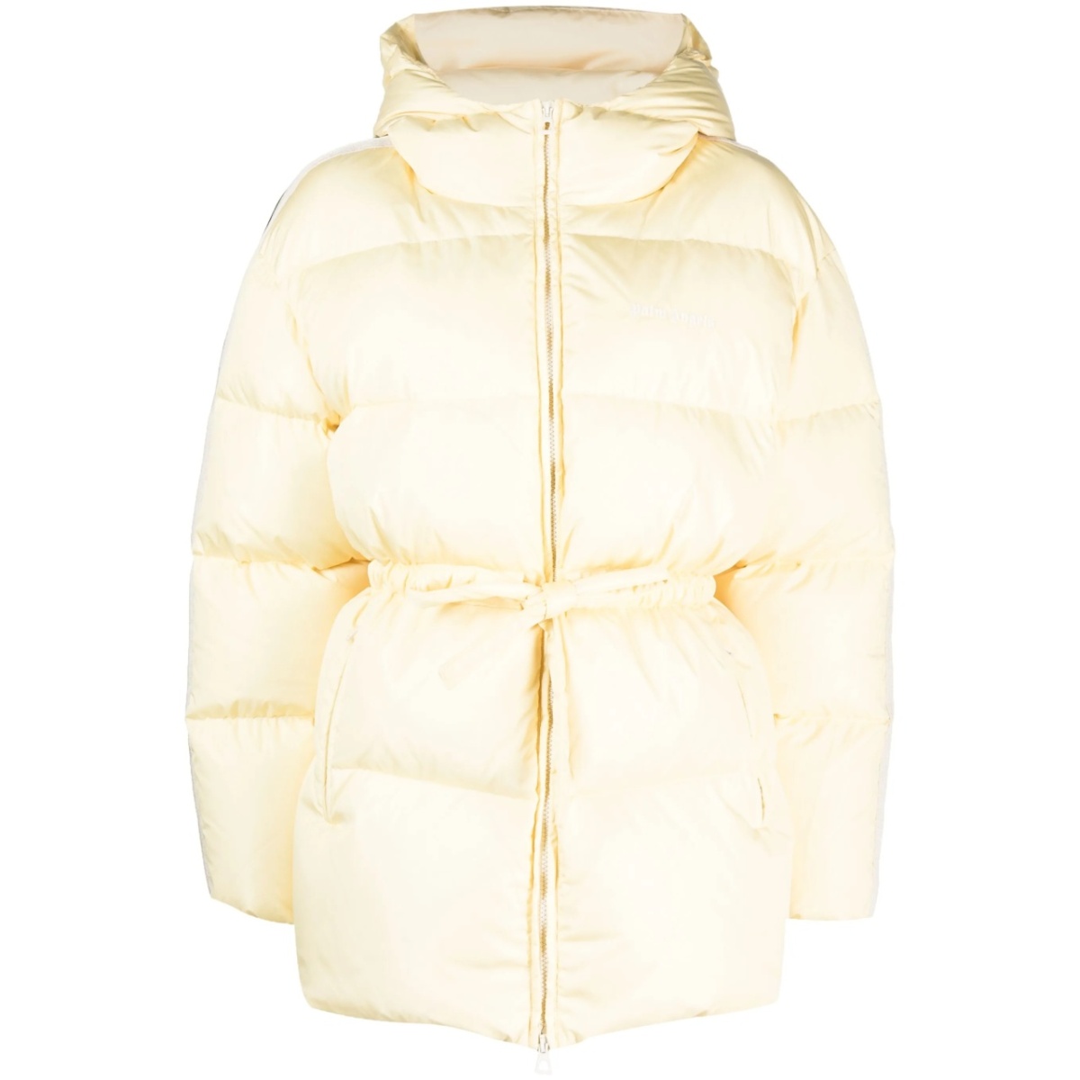 side-stripe puffer jacket