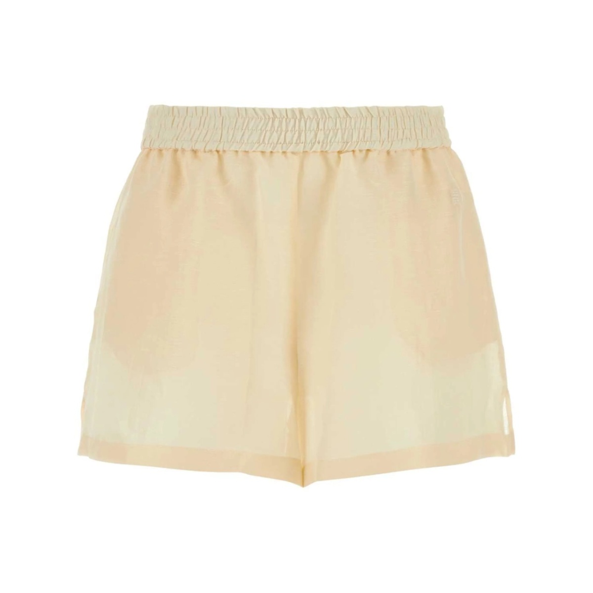 silk blend shorts
