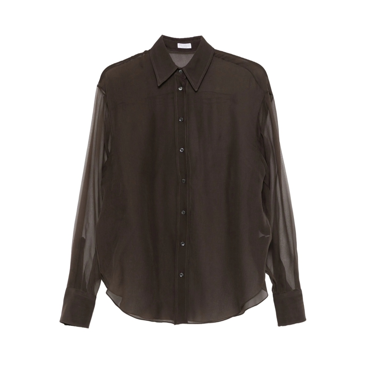 silk button-up shirt