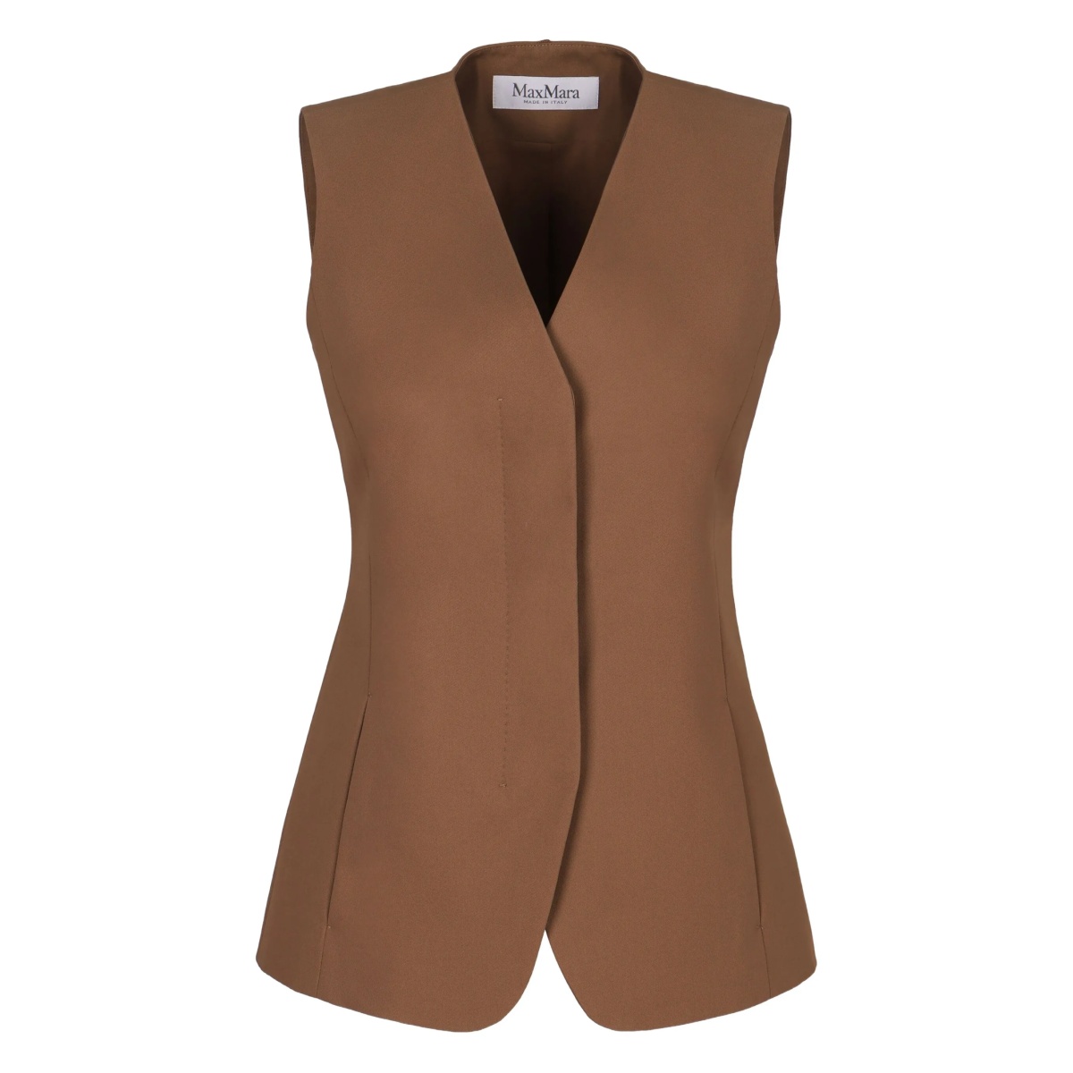 single-breasted cotton vest