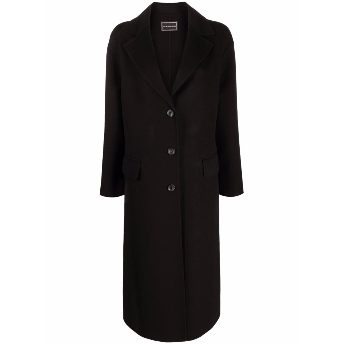 single-breasted tailored coat