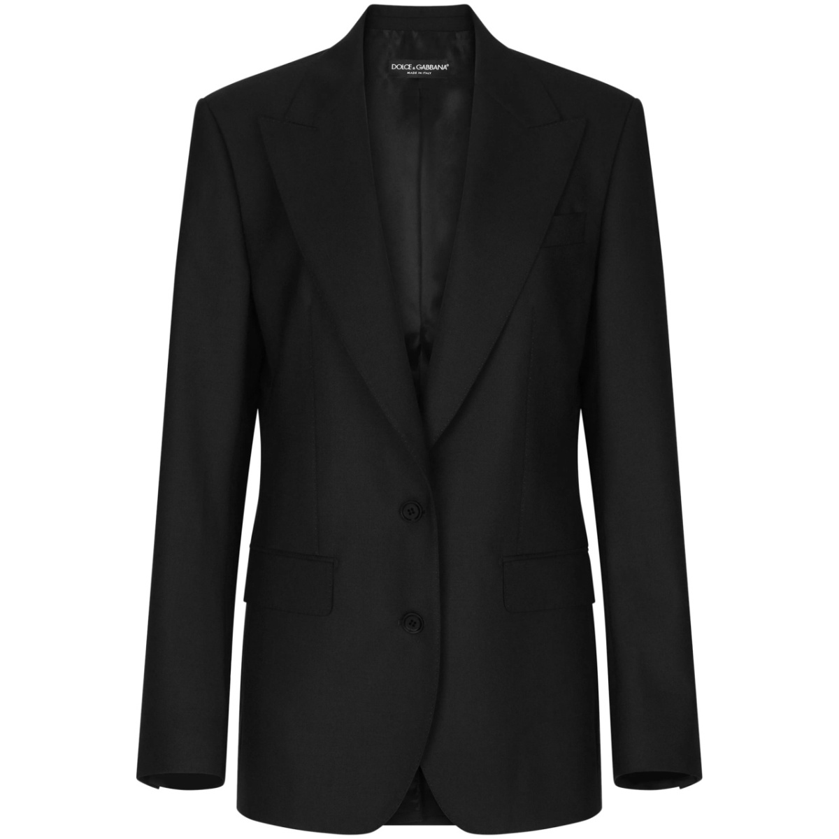 single-breasted virgin wool blazer
