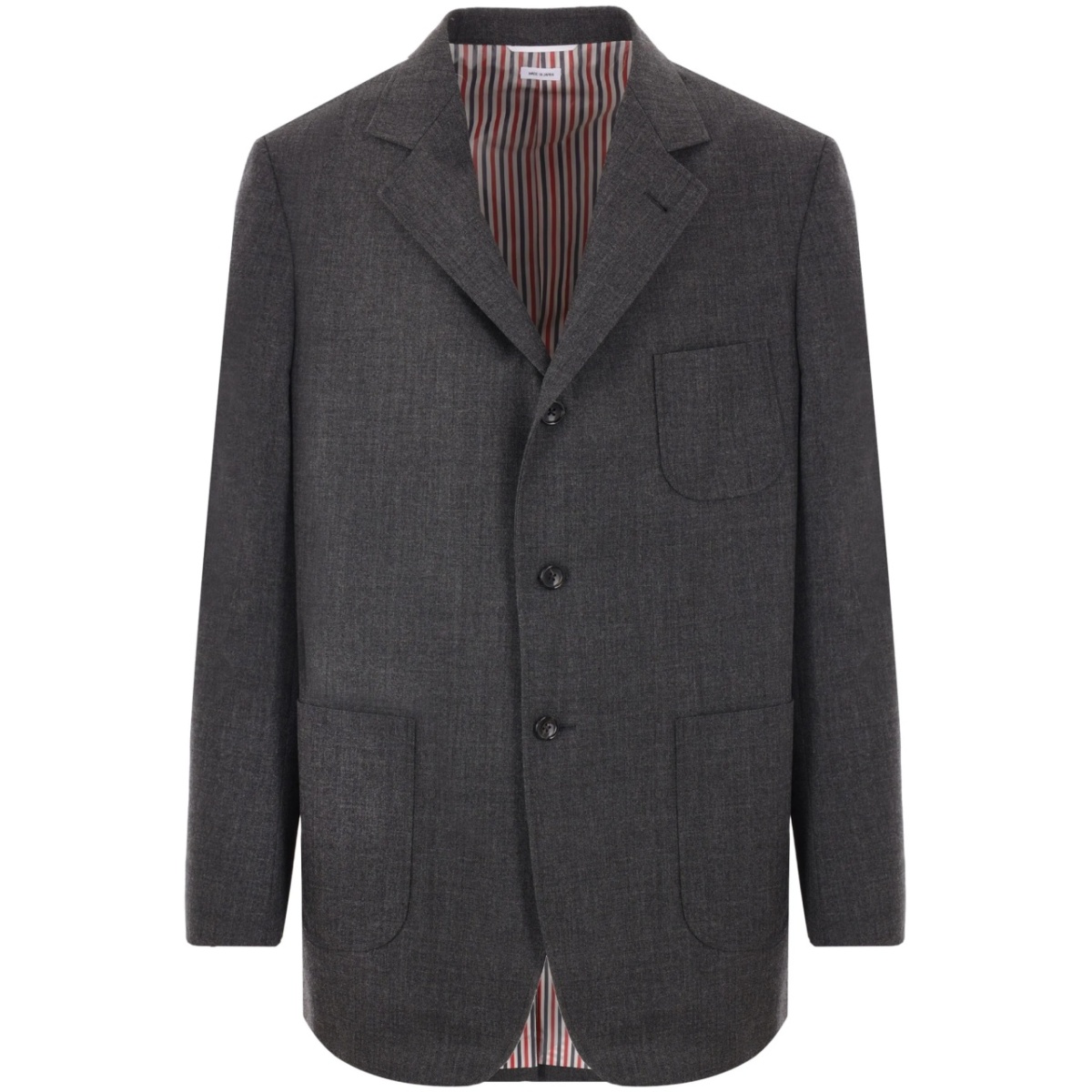 single-breasted wool blazer