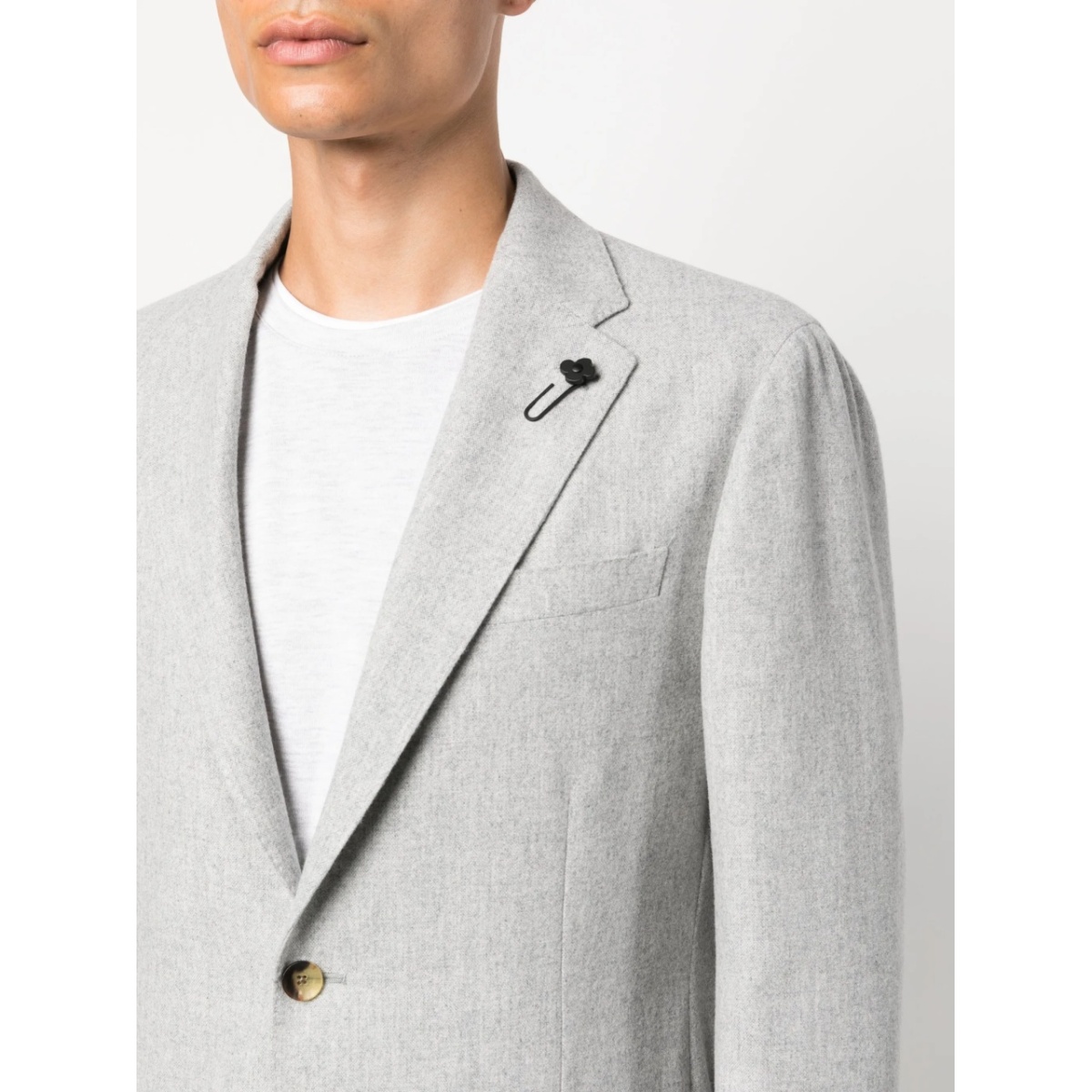 single-breasted wool-blend blazer - Img 5