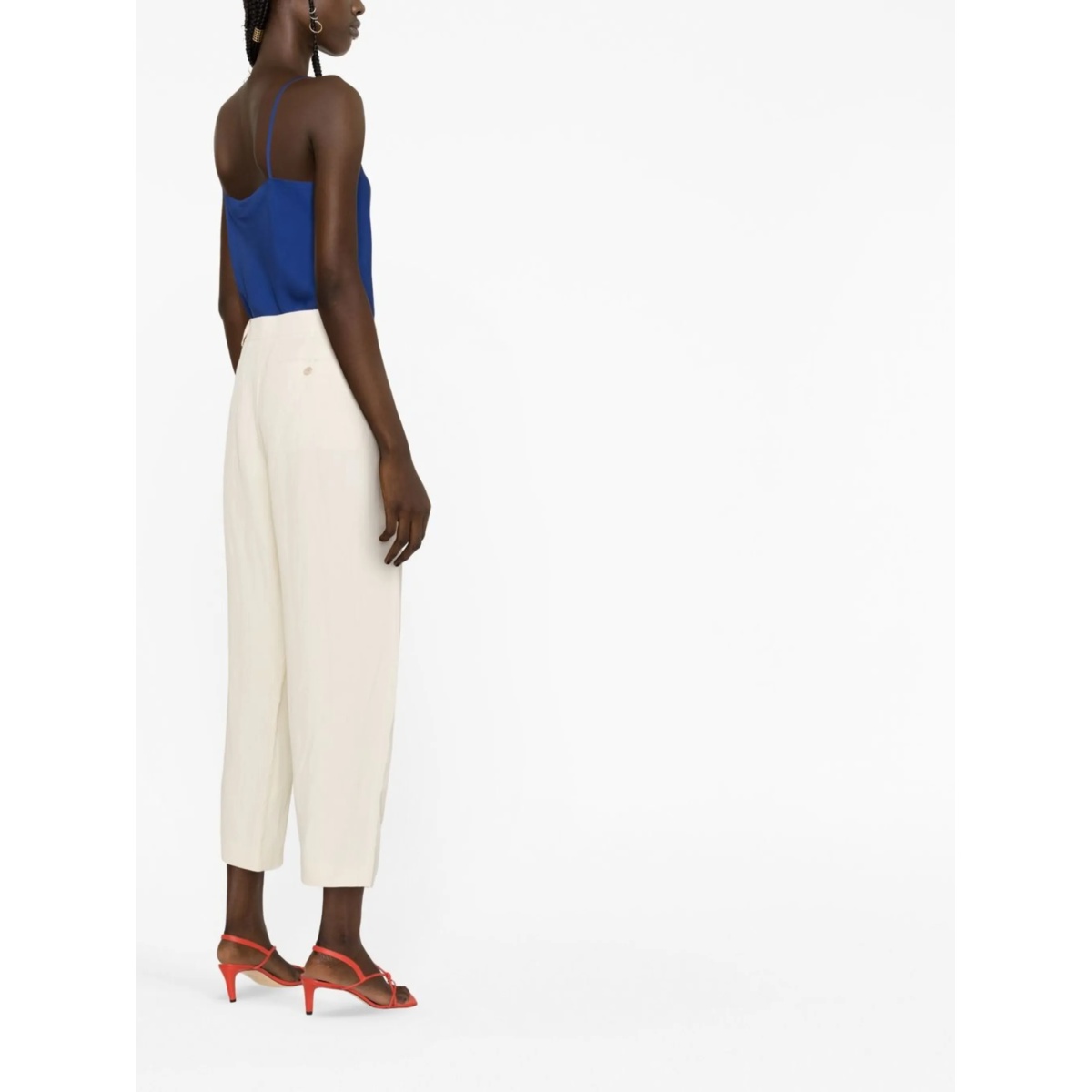 sleeveless silk top - Img 4