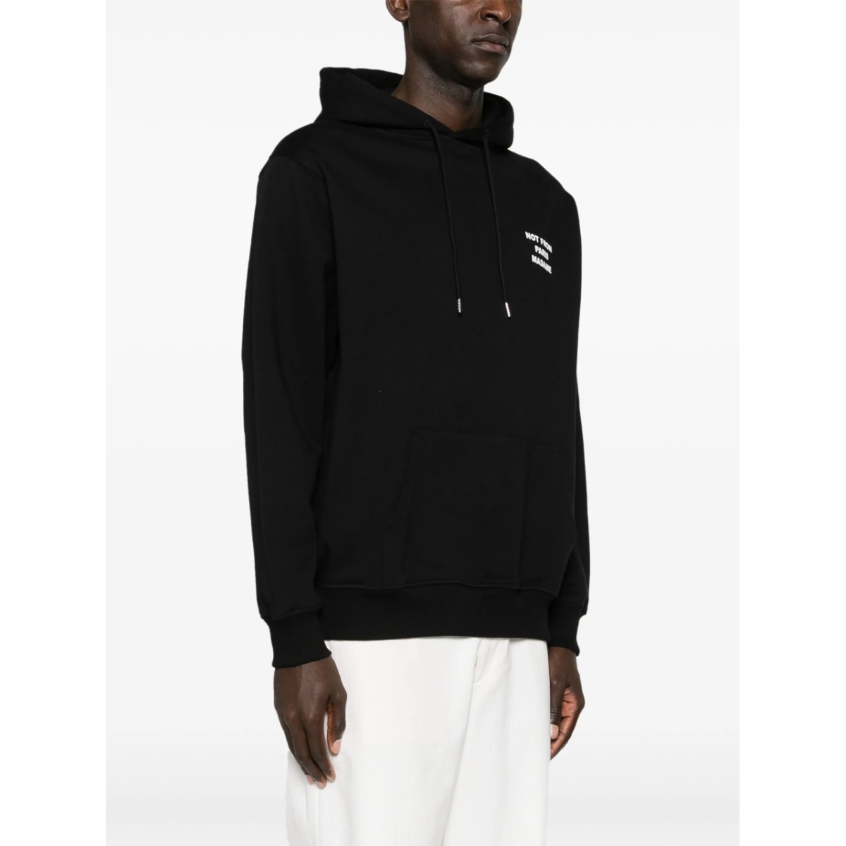 slogan-print cotton hoodie - Img 3