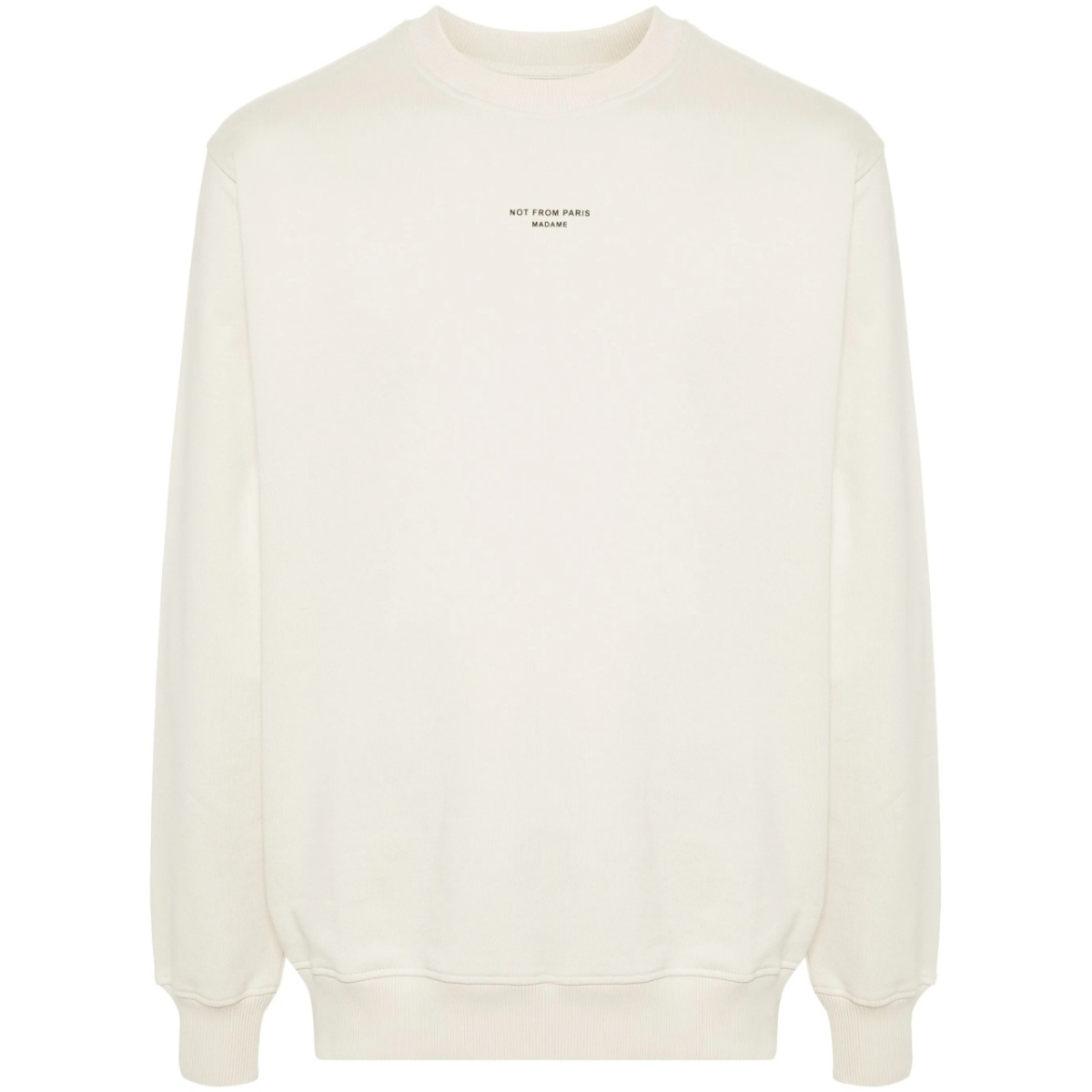 slogan-print cotton sweatshirt